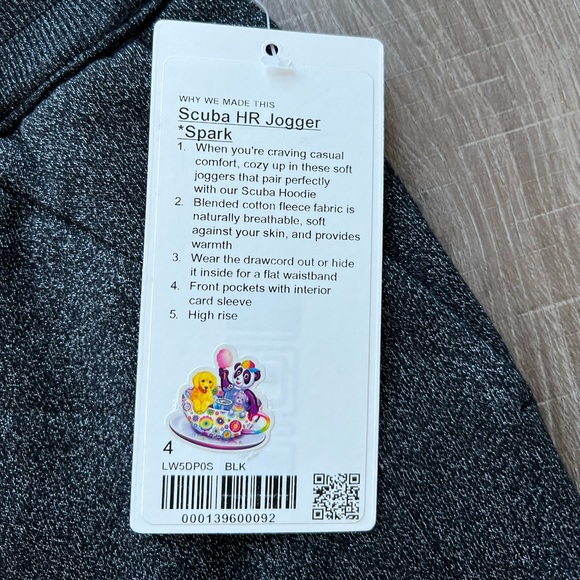 SOLD Lululemon Scuba High-Rise Jogger *Sparkle in Black Size 4 - Picture 5 of 6